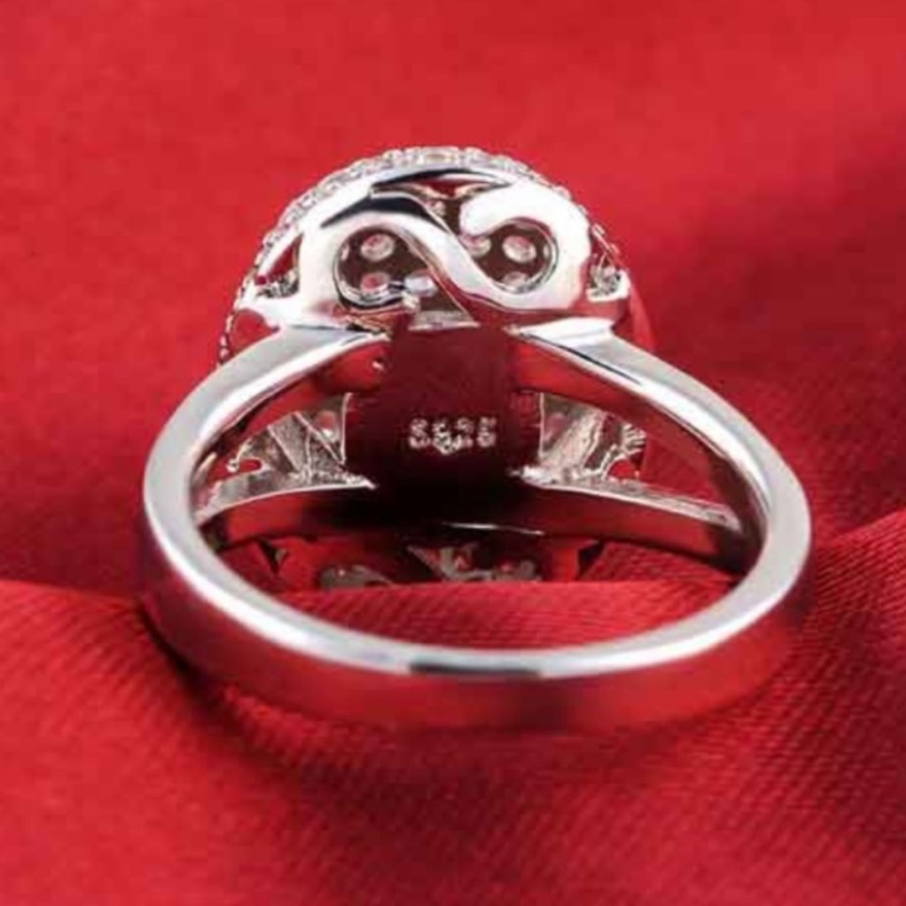 NEW💍TWILIGHT BELLA SILVER ENGAGEMENT RING - Picture 5 of 6
